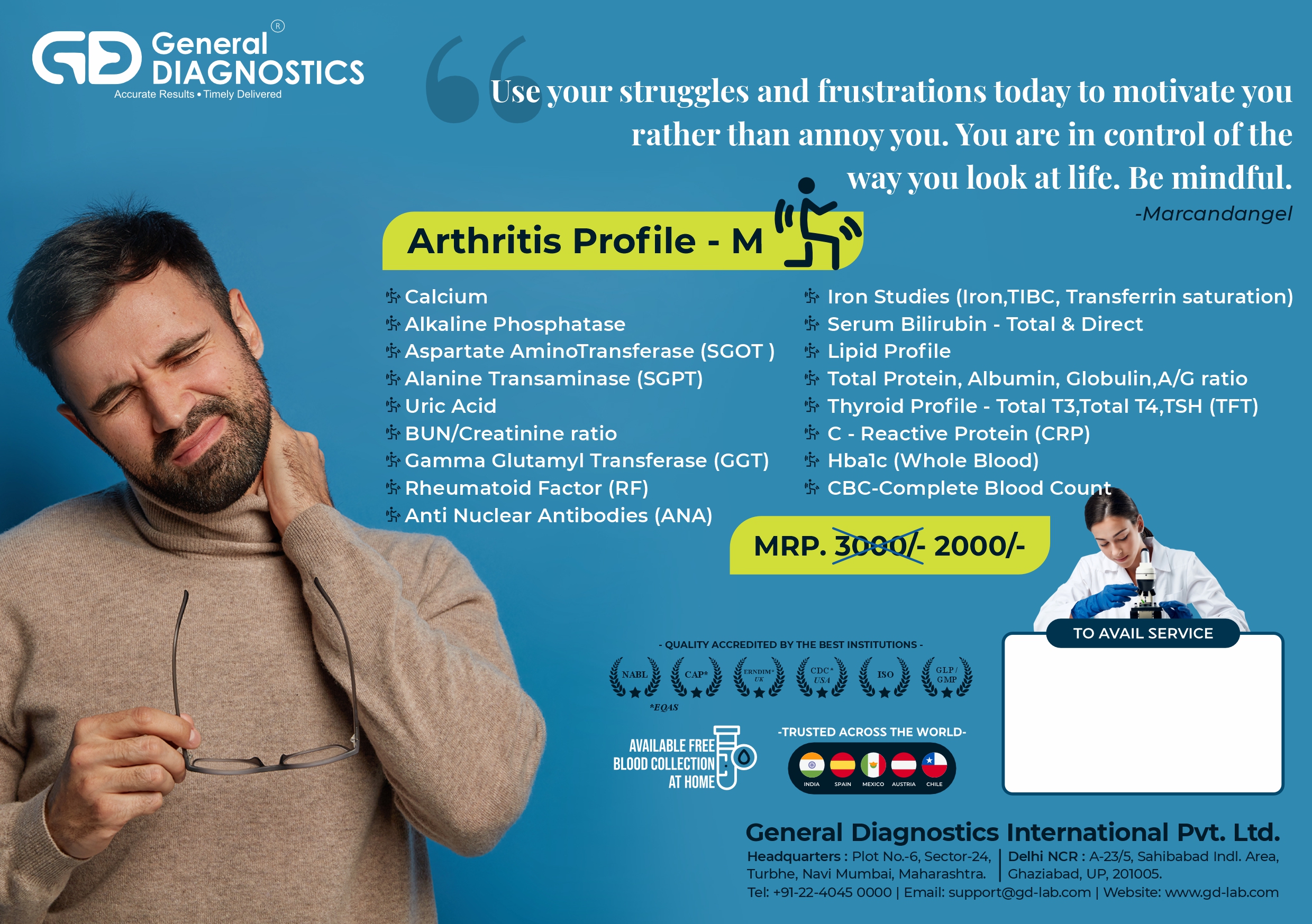 Arthiritis Profile - M slide